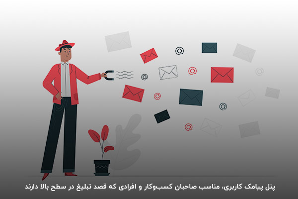 پنل پیامک کاربری برای تبلیغات