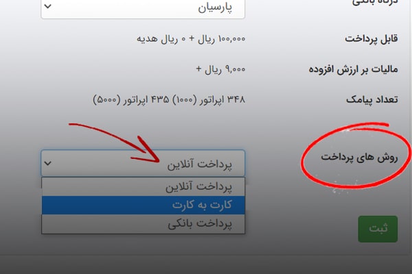 سه روش برای شارژ پنل پیامکی ایران پیامک