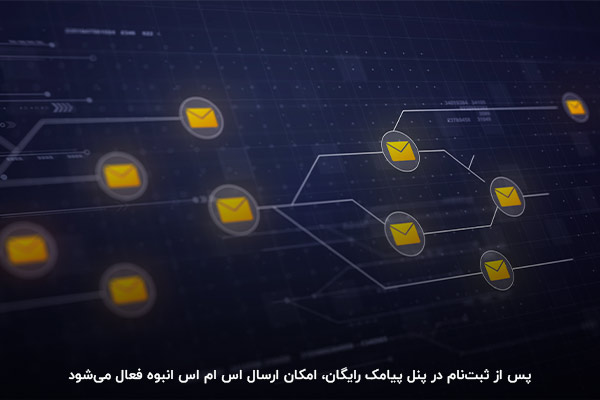 فعال شدن امکان ارسال پیامک انبوه پس از ثبت‌نام در پنل پیامک رایگان