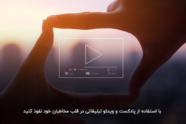 بازاریابی موثر برند با استفاده از پادکست و ویدئو تبلیغاتی