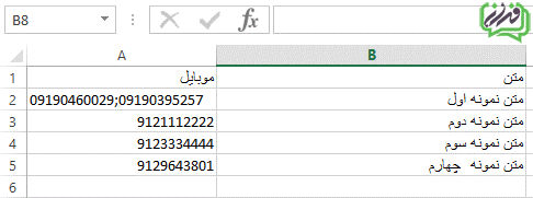 ارسال پیامک نظیر به نظیر از سامانه پیامکی ایران پیامک