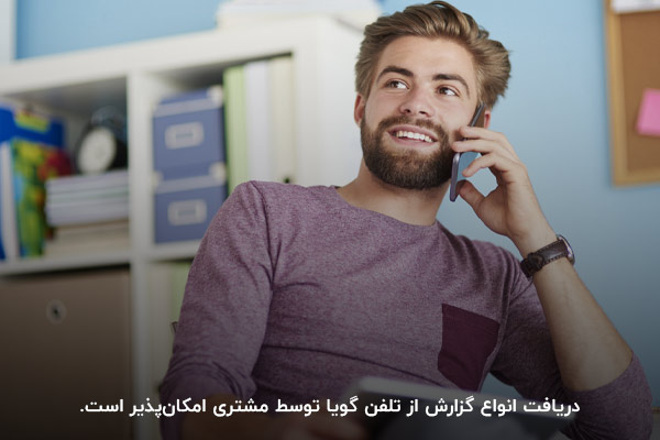 ارائه انواع گزارش عددی؛ یکی از کارکردهای تلفن گویا
