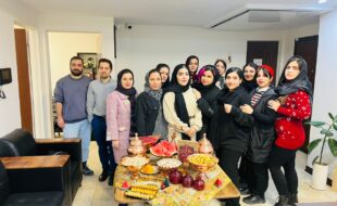 محیط کاری ایران پیامک و جشن یلدا در سامانه پیامکی ایران پیامک