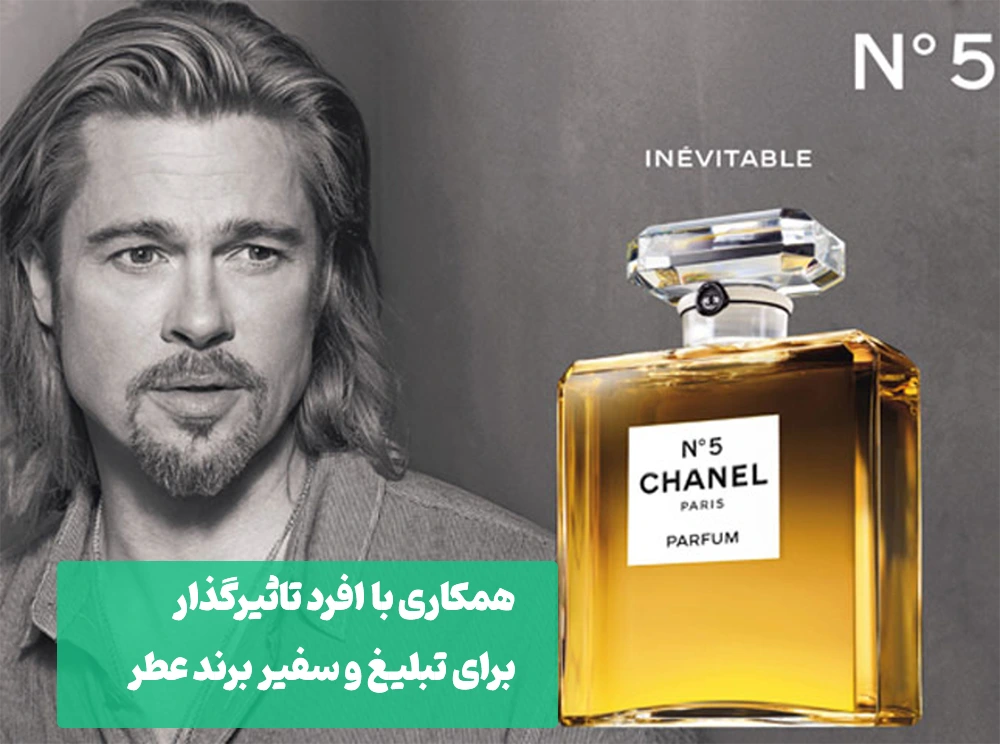 همکاری با اینفلوئنسرها برای تبلیغ فروشگه ادکلن