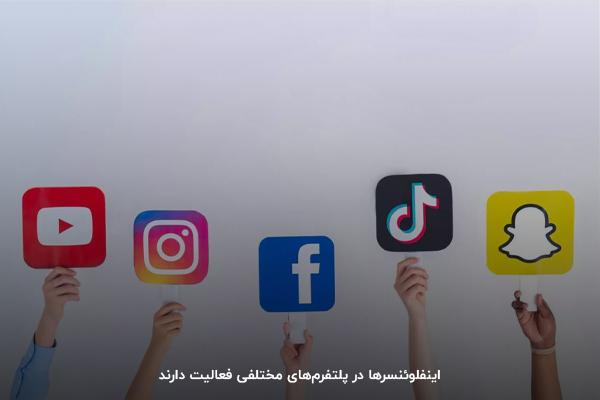 تقسیمبندی انواع اینفلوئنسر براساس پلتفرم مورداستفاده: اینستاگرام، یوتیوب و …