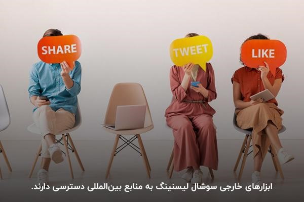 دسترسی ابزارهای خارجی سوشال لیسنینگ به منابع بینالمللی