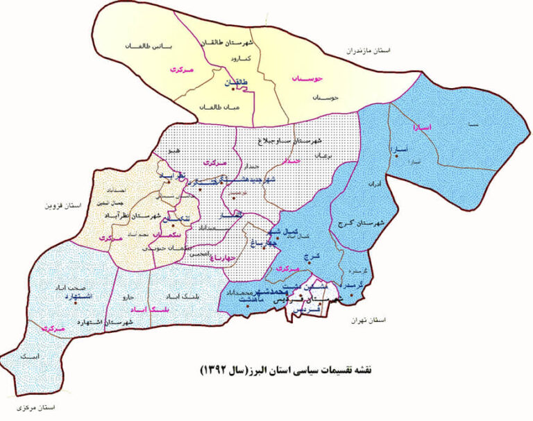 کد پستی استان البرز